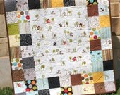 Puppy Quilt Baby Boy Patchwork Kids Baby Toddler Nursery Dog Bedding