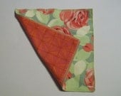 Coral Roses Handkerchief