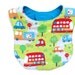 Toddler Boy "My City" Flannel Bib