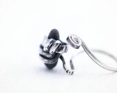 Beach Stone Ring- Sea Stone Jewelry- Sterling Silver Ring- Good Energy- Adjustable Ring