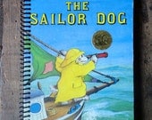 Sea/ Recycled Little Golden Book Journal/ Recycled notebook/ The Sailor Dog