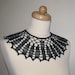 Crochet collar/necklace black