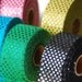 2 YDs x 2" Spangle Affixed Semi Transparent FLOWY Metalic Fabric Ribbon (7 Colors)