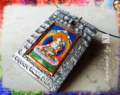 White Tara Pendant Necklace - Buddhist Goddess Spiritual Jewelry