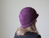 Women Knit Hat for Women, Dark Purple winter beret
