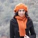 Pumpkin Knit Scarf - Custom and Handmade for You - Knit muffler - Winter fashion in orange 