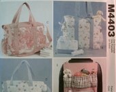 McCalls 4403 Diaper Bag Tote Car Organizer Pattern