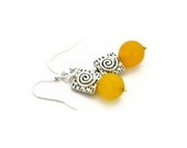 Earrings Mango Yellow spring summer fashion ethnic jewelry