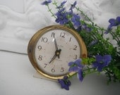 baby ben clock wind up vintage clock westclox 1964 alarm clock farmhouse decor shabby chic
