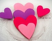 39 Die Cut Hearts for Valentines Tags gifts wedding favor tags