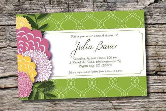 INTERTWINED Bridal Shower Invitation - You Print Il_570xn