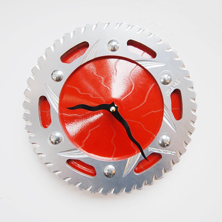 Love and Roses Motorcycle Clock