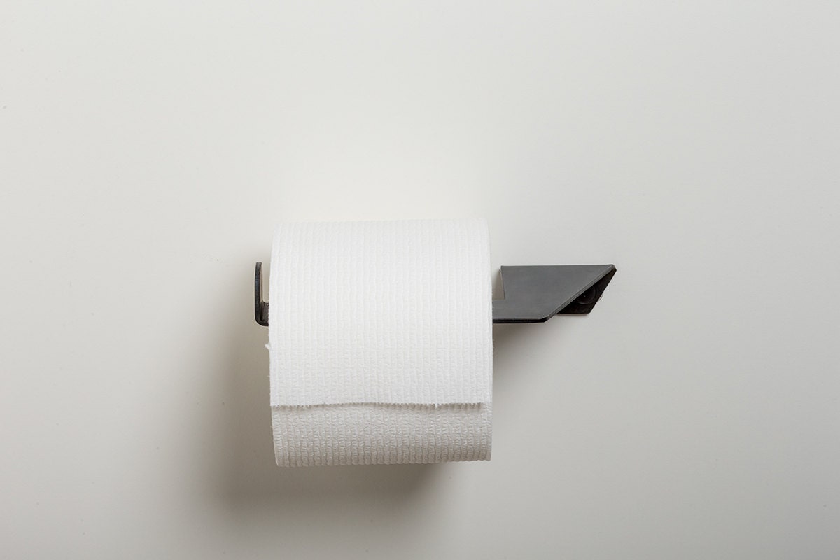 The Holy Roller - minimalist stainless steel toilet paper holder