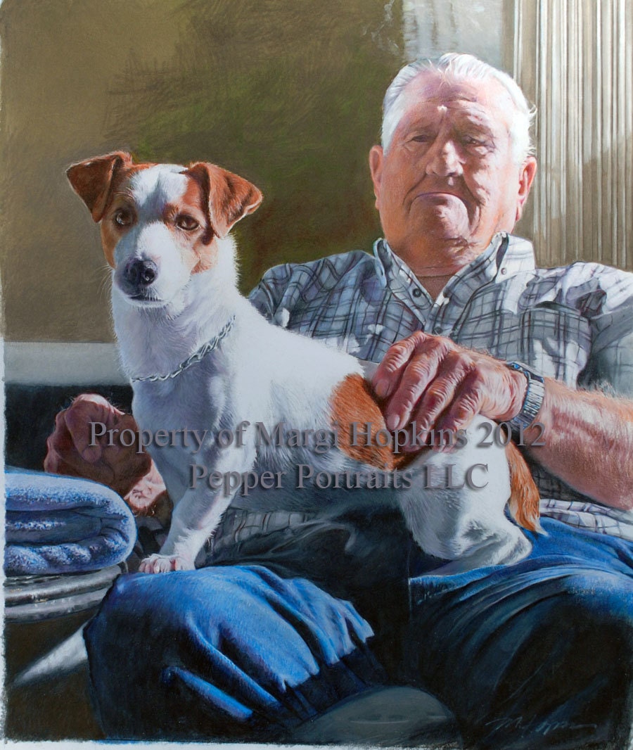 Custom Portraits by Margi Hopkins of Pepper Portraits LLC- Gift Certificates Available.