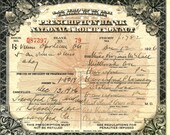 Antique Prohibition Vinum Port Wine Rare PRESCRIPTION 1926 Medicinal Cellar Pharmacy Bar Virginia McCall Haverford PA