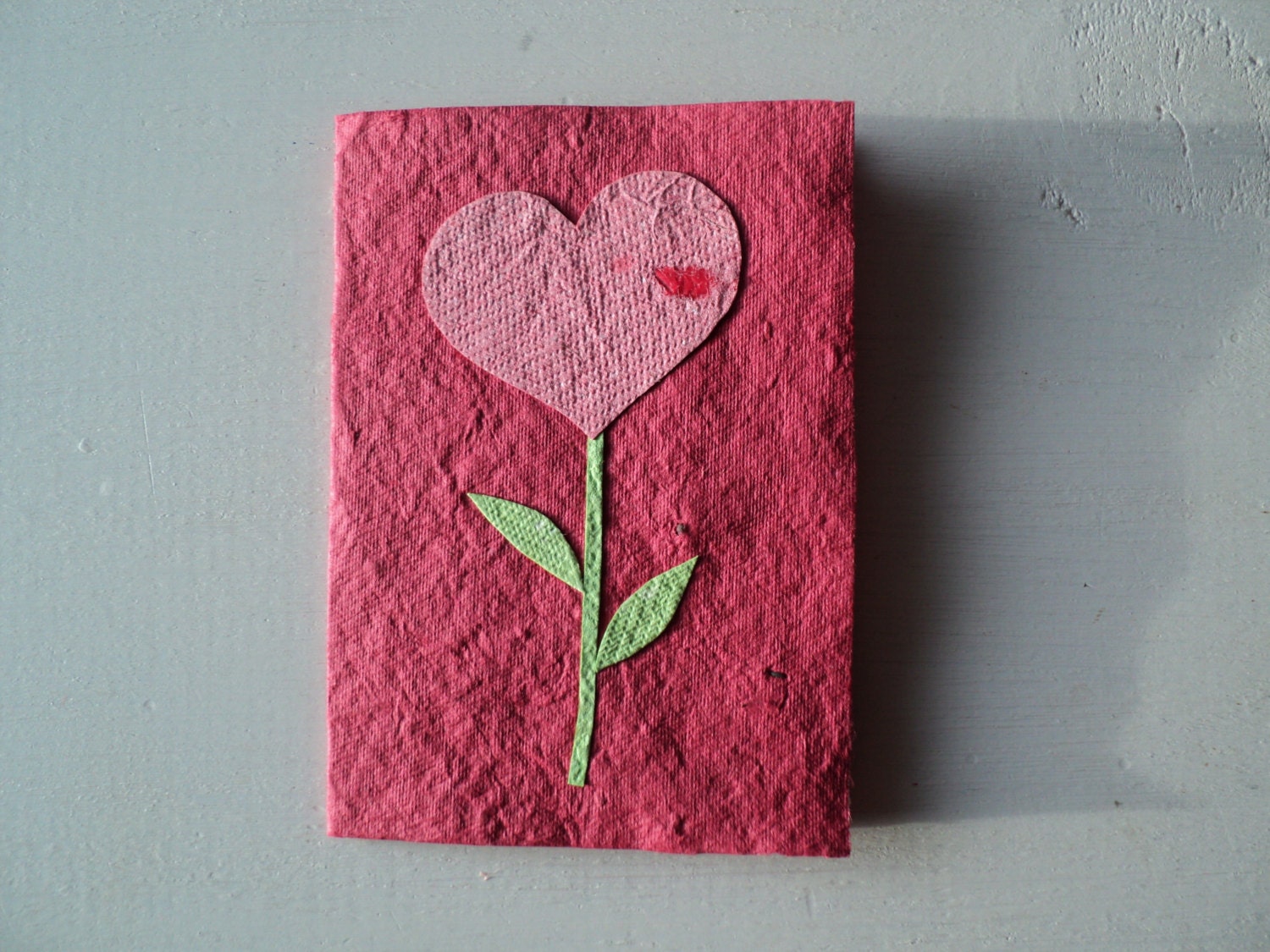 Plantable & Recycled Heart Wildflower Valentine Card