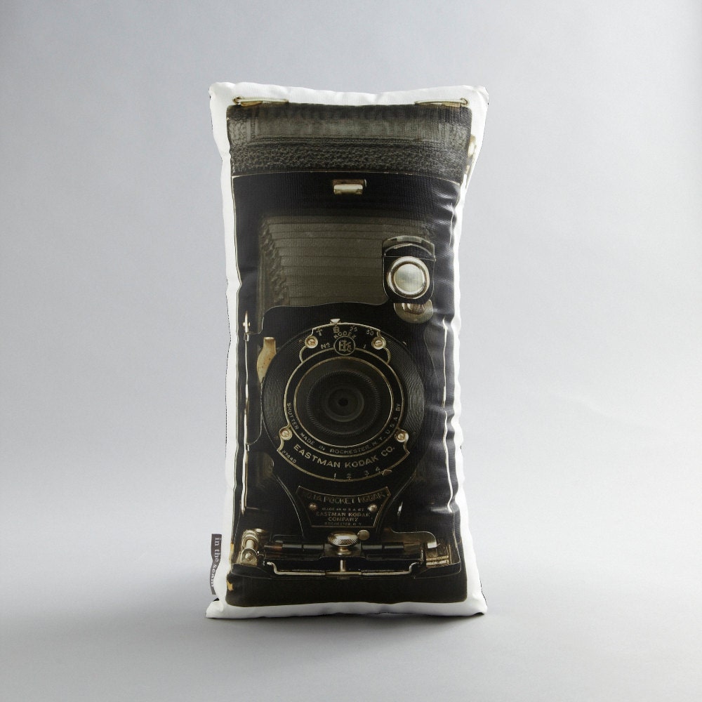 Vintage NO.1A Pocket Kodak Camera Canvas Printed Pillow