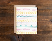 Bohemian and southwestern inspired blank card
