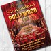 Hollywood Party, Red Carpet Party, Movie Party - PRINTABLE CUSTOMIZED INVITATION - Cutie Putti Paperie