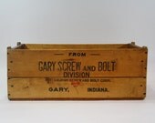 Vintage Wood Crate / Vintage Wooden Crate / Industrial