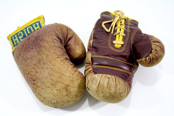 Vintage Hutch Boxing Gloves