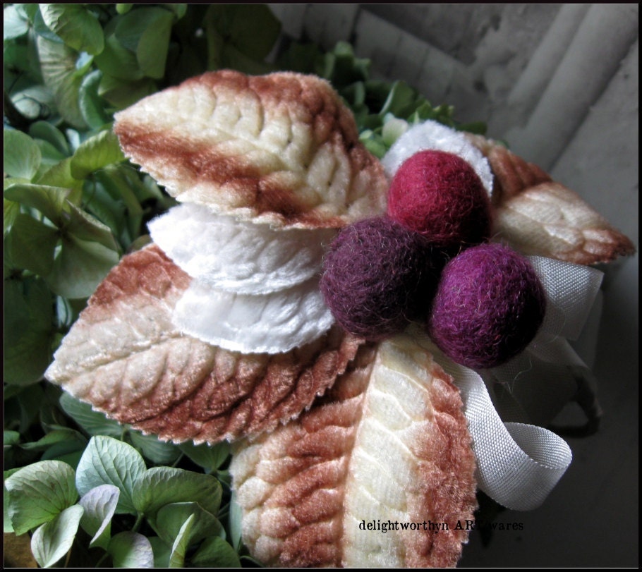 Vintage Velvet Leaf Headband