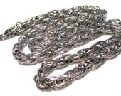 Vintage Whiting and Davis Silver Plated Chain Necklace, Man or Woman's