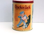 Buy Me Some Peanuts and Cracker Jack Vintage Popcorn Tin Limited Edition Reproduction 1991