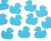 100 Blue Duckies Duck punch die cut confetti scrapbook embellishments - No245
