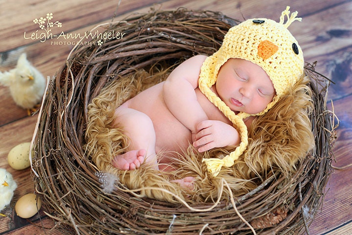 Bird Nest Photo Prop-Newborn Infant Photo Prop-Faux Owl Nest