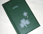 Beautiful Writing Journal Celtic Shamrocks Leather Like Handcrafted Diary Ruled Notebook 5 1/8" x 8 1/4"