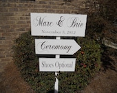 Directional sign,wedding signs,beach wedding,wedding day, shabby chic wedding, distressed wedding sign