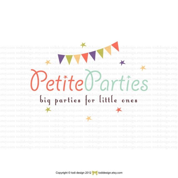 Premade Logo design - Petite Parties Il_570xn