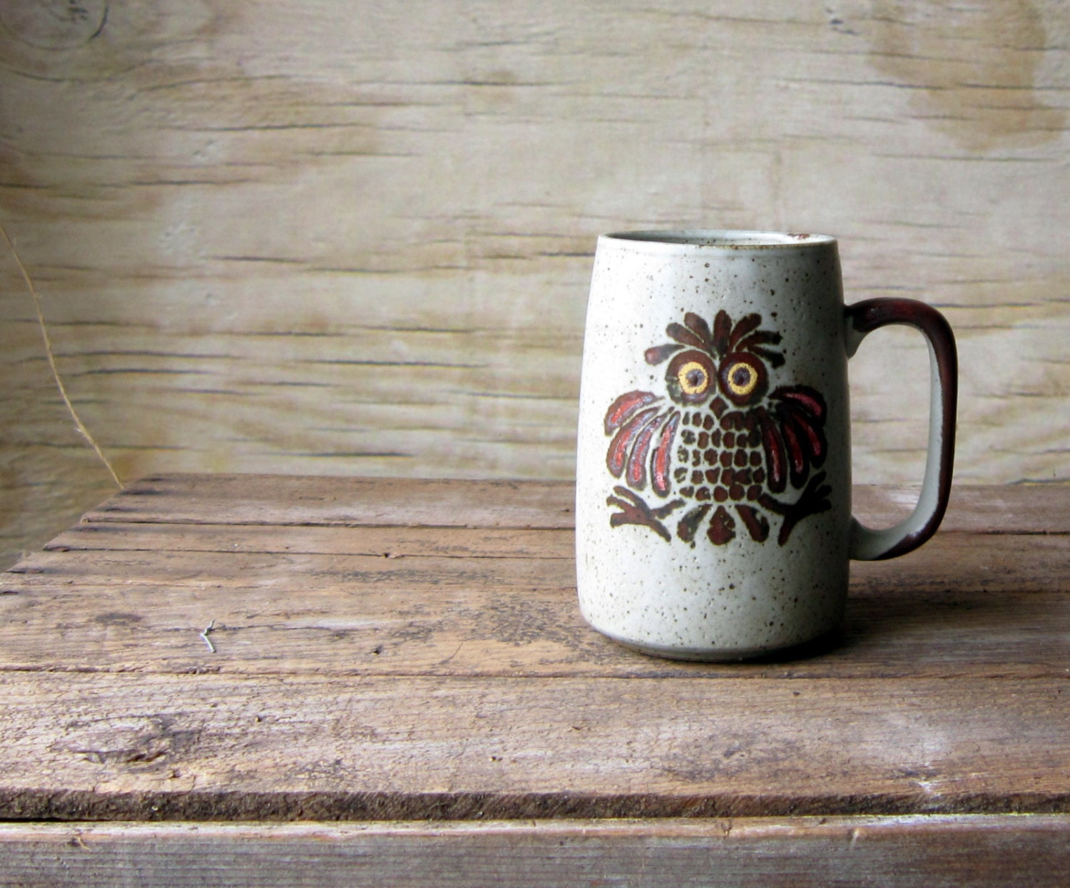 Extra Large Retro Owl Mug