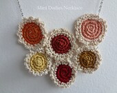 The Mini Doilies Necklace no.3 - Mini Crochet Collection, mini crocheted necklace, bohemian necklace, tiny crocheted doilies