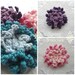 One (1)  Crocheted Flower Brooch - Anemone brooch - a crochet brooch -3D crochet flower