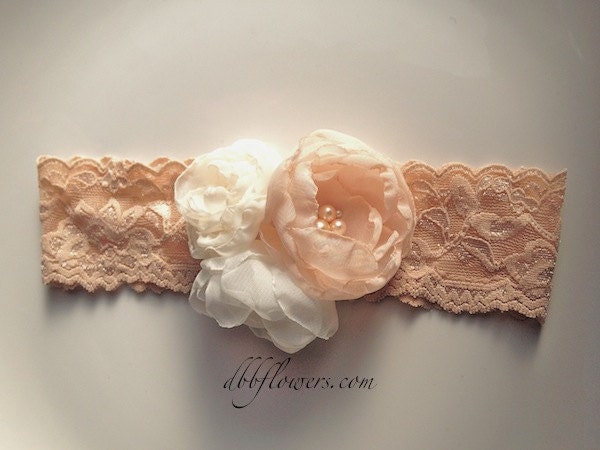 Bridal Garter: Vintage-Inspired Chiffon Flowers
