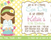 Spa Day Invitation - Girl Birthday Party - PRINTABLE Il_170x135