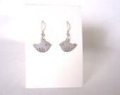 bird earrings, silver bird earrings, earrings, steampunk jewelry, summer fashion, boho chic, gift idea