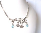 bird necklace, branch necklace, bird and branch necklace, summer fashion, June trends, gift idea boho chic