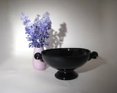 Black Amethyst Glass Bowl