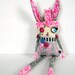 Art Doll Stuffed Plushie Soft Sculpture The Original Handmade Hand Painted Miniature Oddling Judy the Zombie