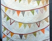 Bunting Flags Wedding Quilt Signature Guest Book