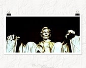 Washington DC photography, lincoln memorial, panoramic 8x16 fine art print
