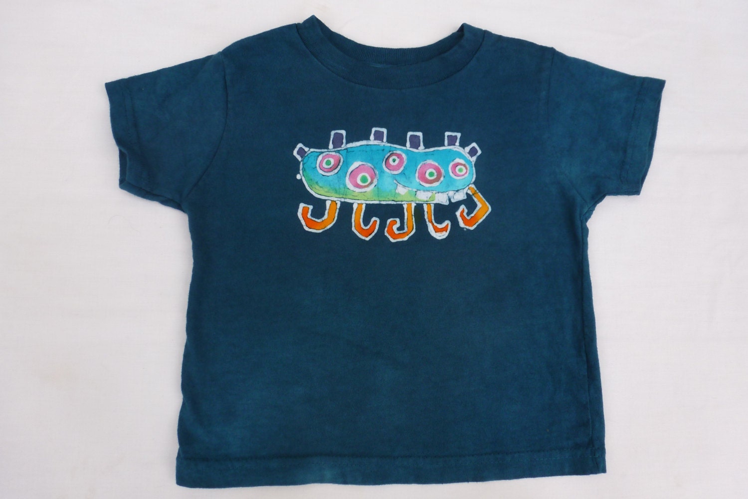 Toddler 3T - navy batik tshirt