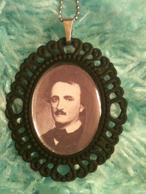 Edgar Allan Poe Cameo Necklace