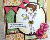 Handmade Card - If Life Give You Lemons, Smile and Make Lemonade