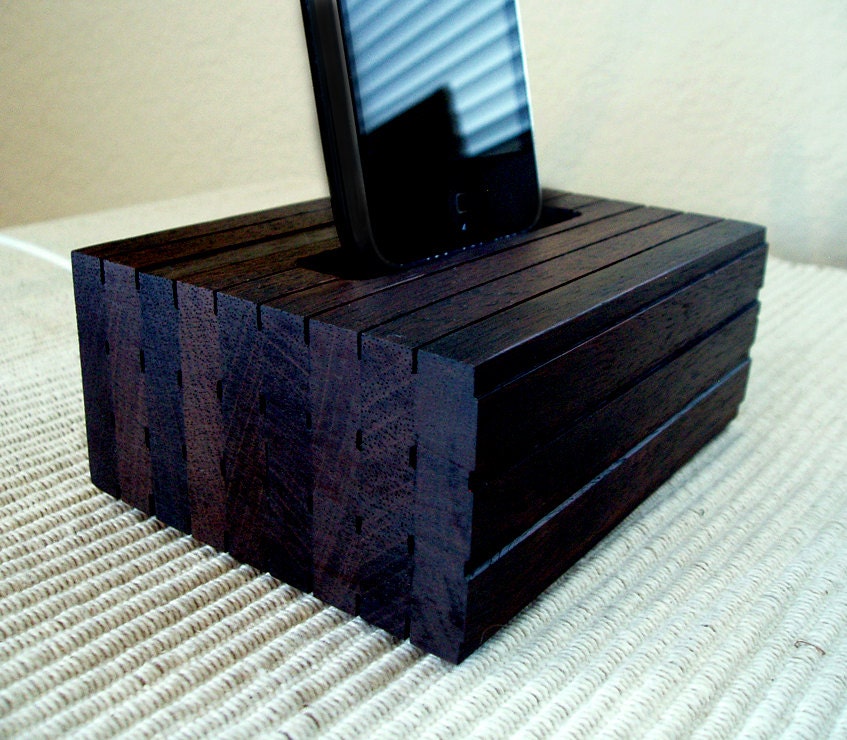 iPhone 5 Cradle - Custom Handmade - Reclaimed Wood