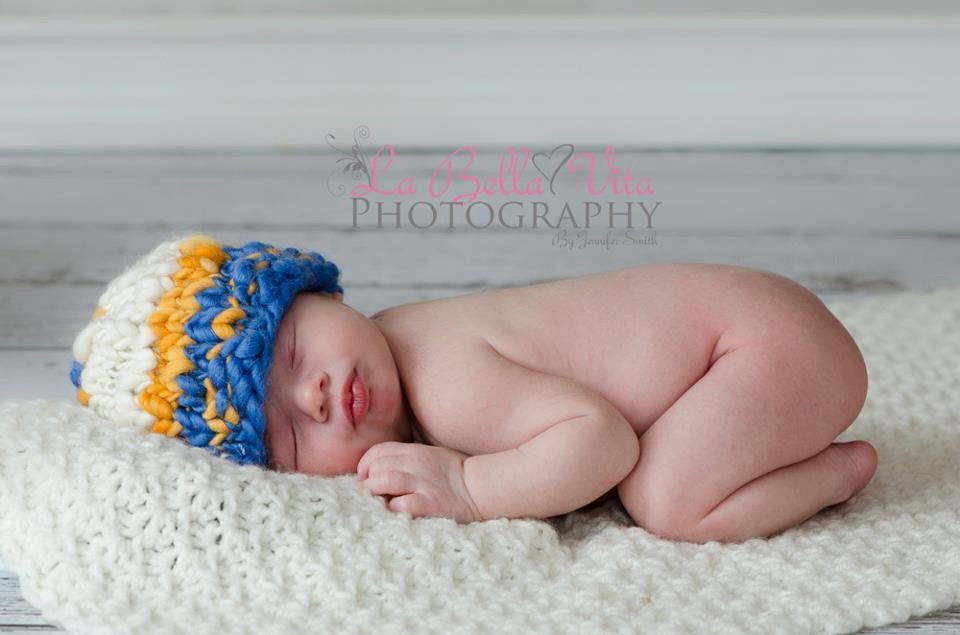 Nolan Newborn Hat PATTERN, for Photo Prop, Sell What You Make, Handspun Yarn, Knit Props