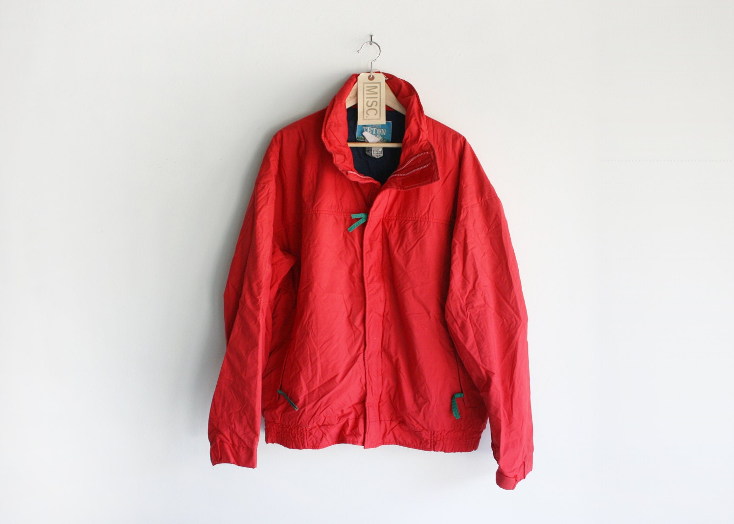 50% OFF SALE - Vintage Woolrich "The Teton Group" Bright Red 3M Thinsulate Lined Ski Parka